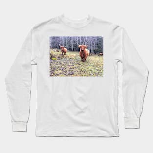 Scottish Highland Cattle Cows 2171 Long Sleeve T-Shirt